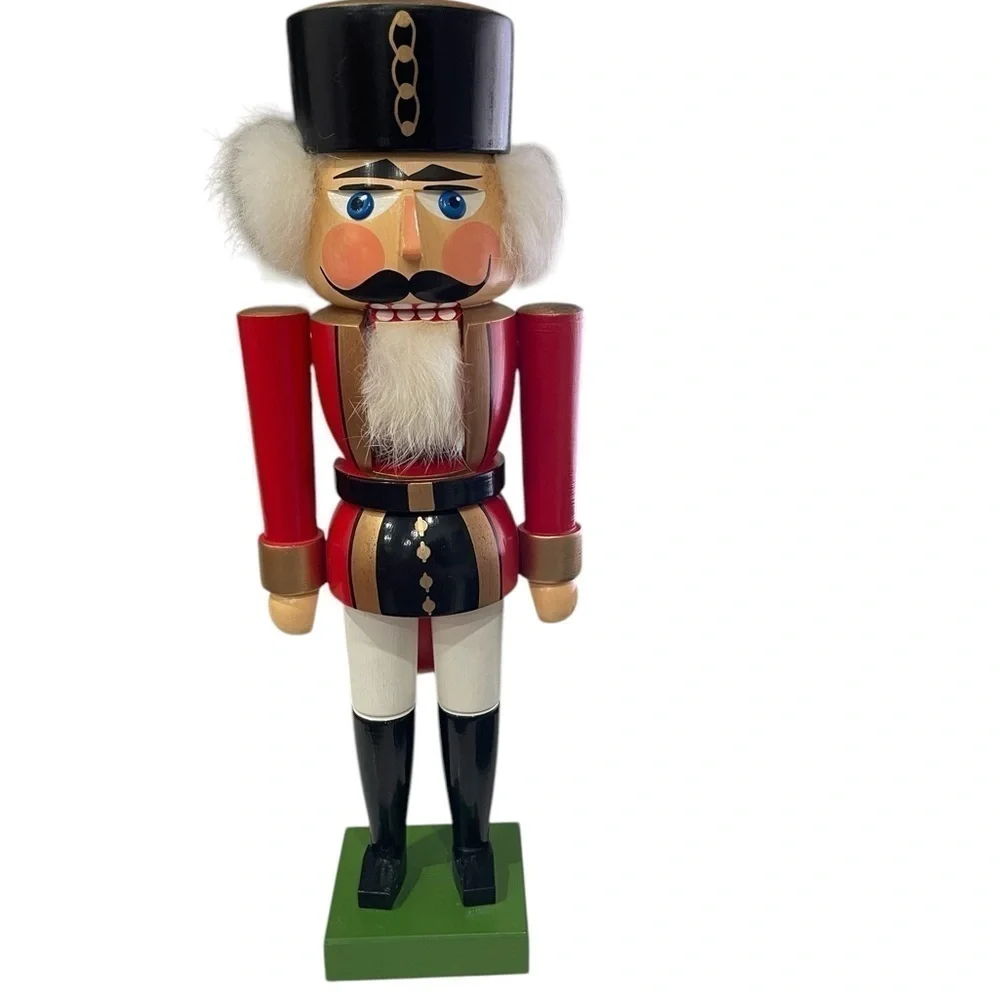 Nutcracker Made in Germany Democratic Republic 13 1/2 inches tall Policeman